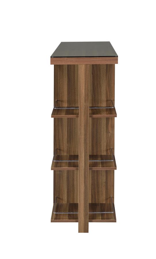 Diggs - Diggs Bar Unit with Wine Bottle Storage Walnut
