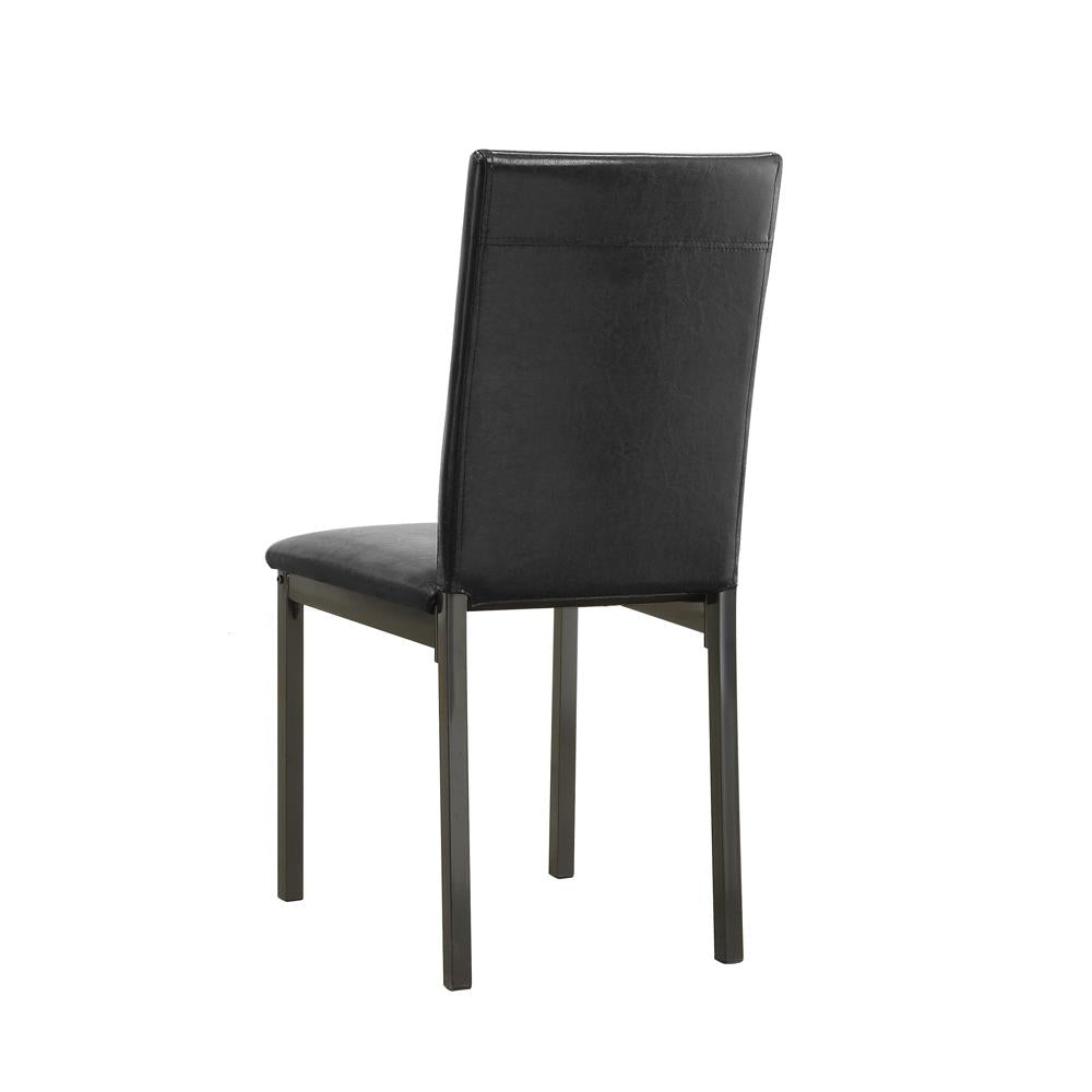 Garza - Garza Upholstered Dining Chairs Black (Set of 2)