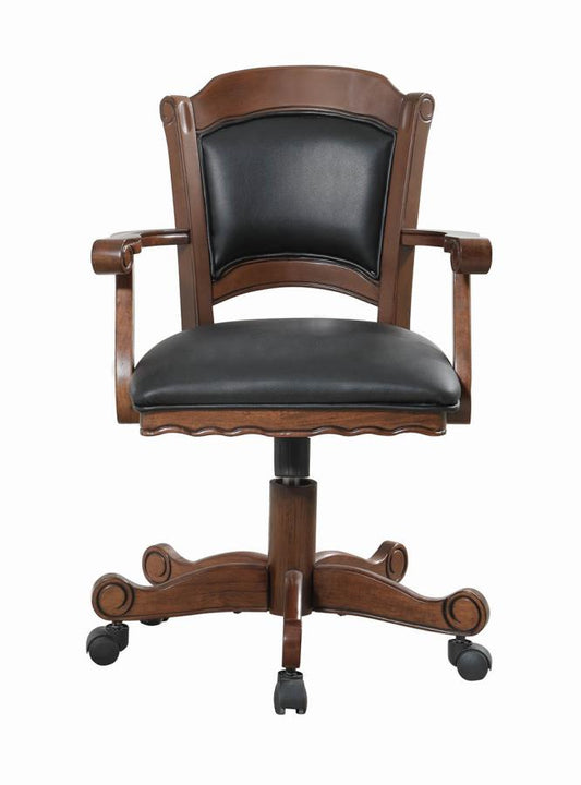 Turk - Turk Game Chair with Casters Black and Tobacco