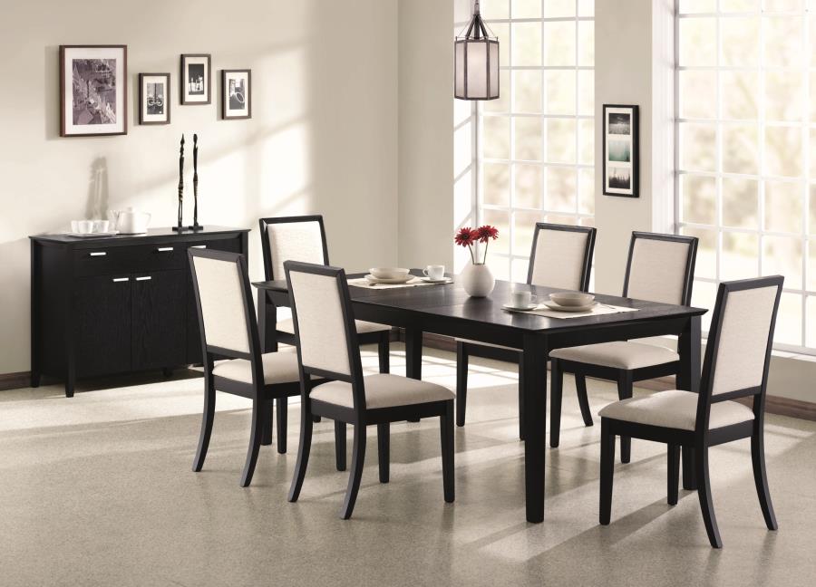 Louise - Louise 5-piece Dining Set Black and Cream