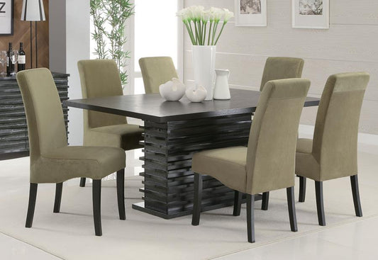 Stanton - Stanton Rectangle Pedestal Dining Table Black