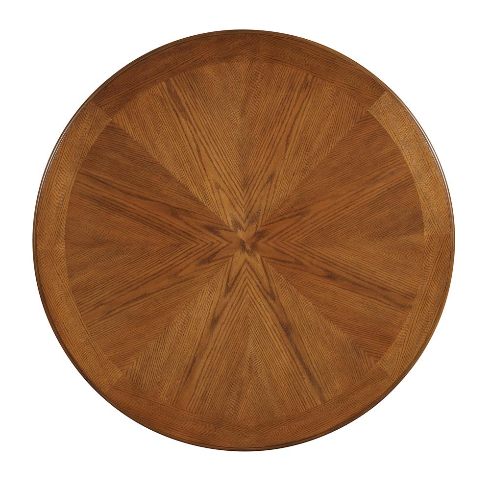 Nelms - Nelms Dining Table with Shelf Deep Brown