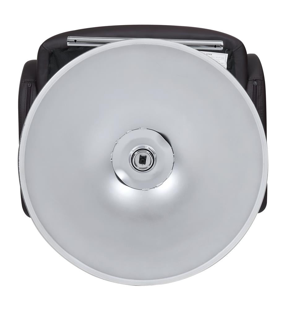 Brandi - Brandi 29" Adjustable Height Bar Stool Chrome and Brown