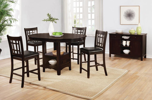 Lavon - Lavon Oval Counter Height Table Espresso