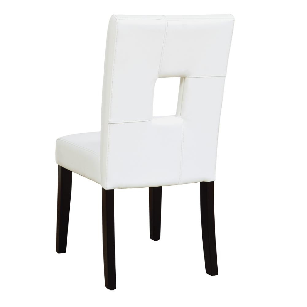 Shannon - Shannon Open Back Upholstered Dining Chairs White (Set of 2)