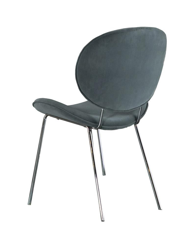 Tierra - Tierra Upholstered Armless Side Chairs Grey (Set of 2)