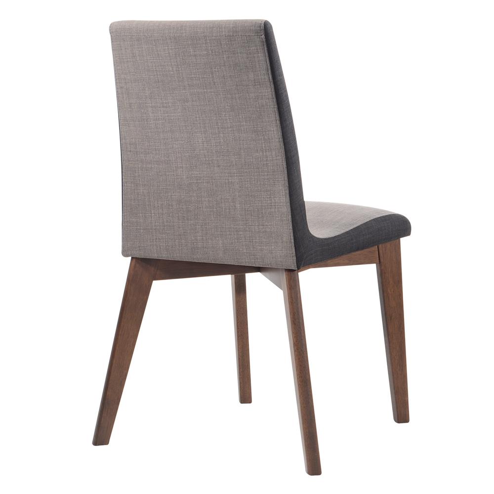 Redbridge - Redbridge Upholstered Side Chairs Grey and Natural Walnut (Set of 2)