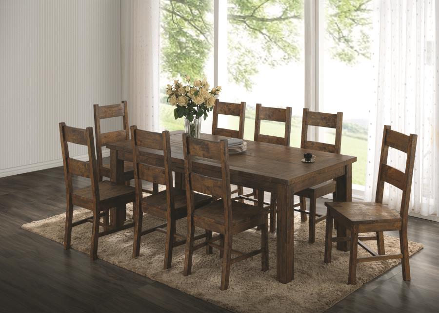 Coleman - Coleman Dining Room Set Rustic Golden Brown