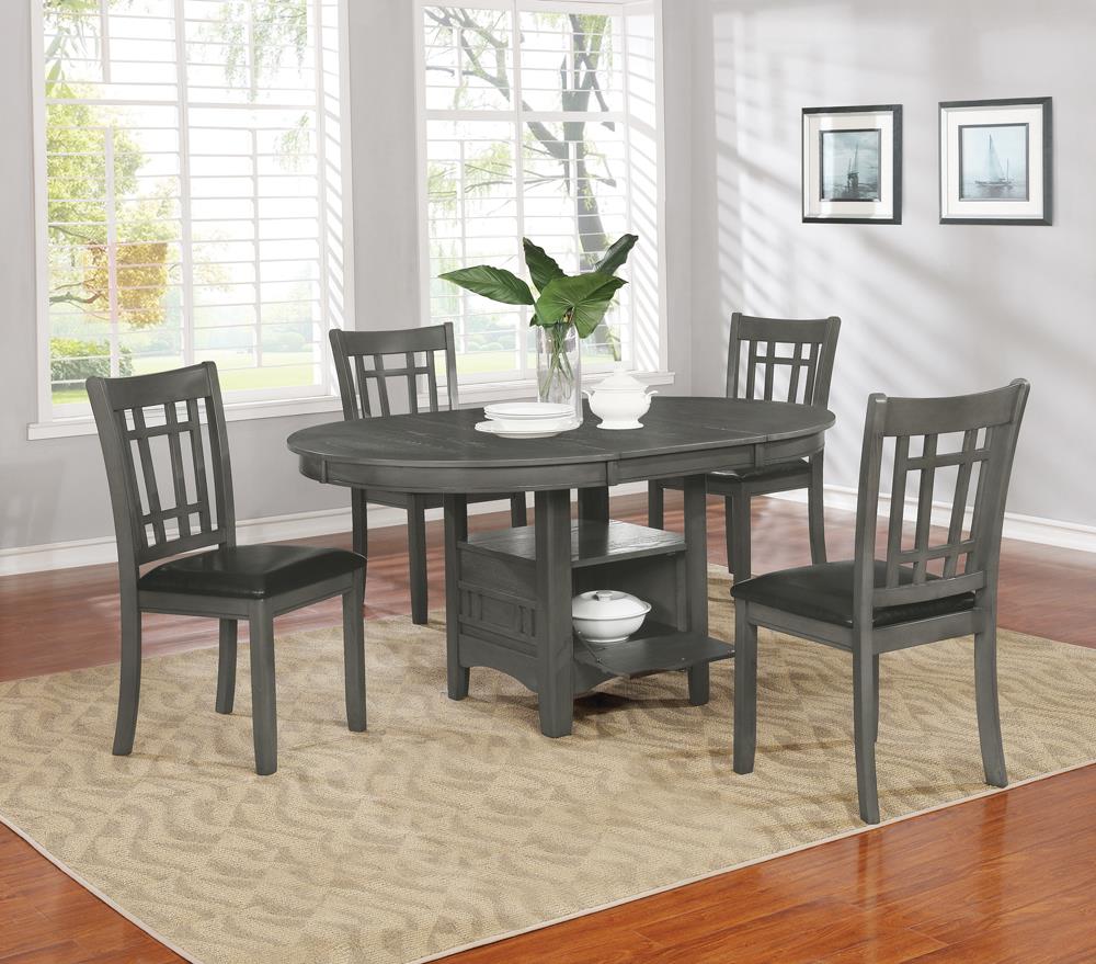 Lavon - Lavon 5-piece Dining Set Medium Grey