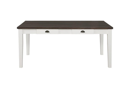 Kingman - Kingman 4-drawer Dining Table Espresso and White