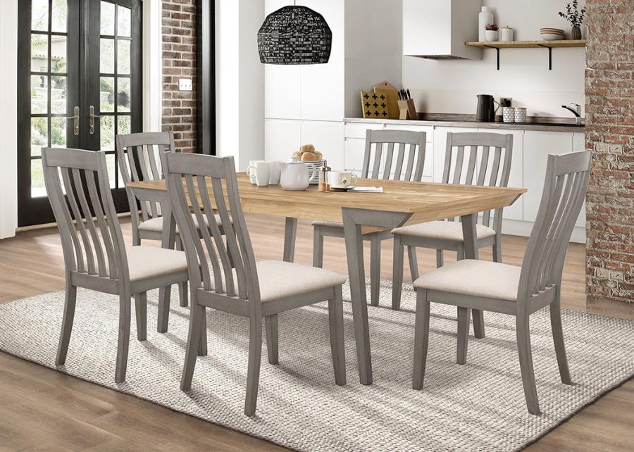 Nogales - Nogales Wooden Dining Table Acacia and Coastal Grey