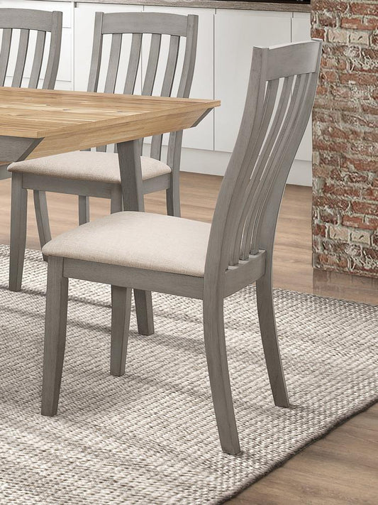 Nogales - Nogales Slat Back Side Chairs Coastal Grey (Set of 2)