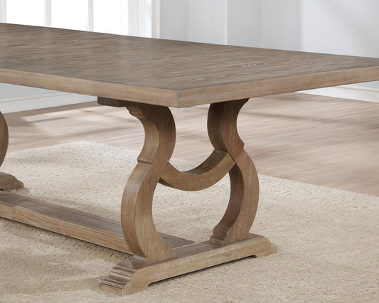 Brockway - Brockway Cove Trestle Dining Table Barley Brown