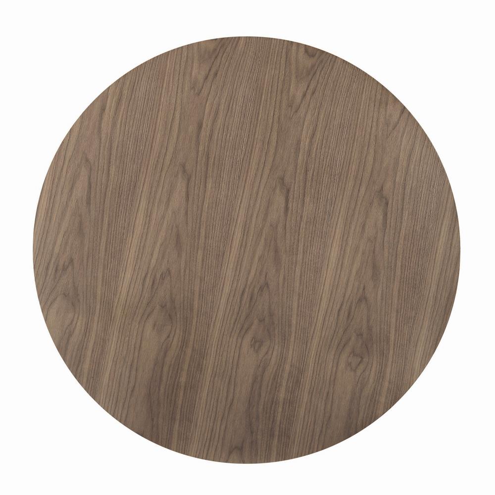 Cora - Cora Round Dining Table Walnut and Black