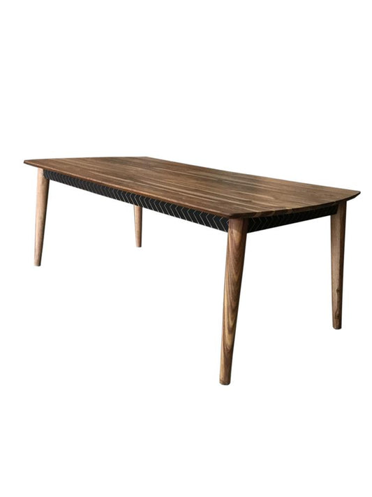 Partridge - Partridge Wooden Dining Table Natural Sheesham