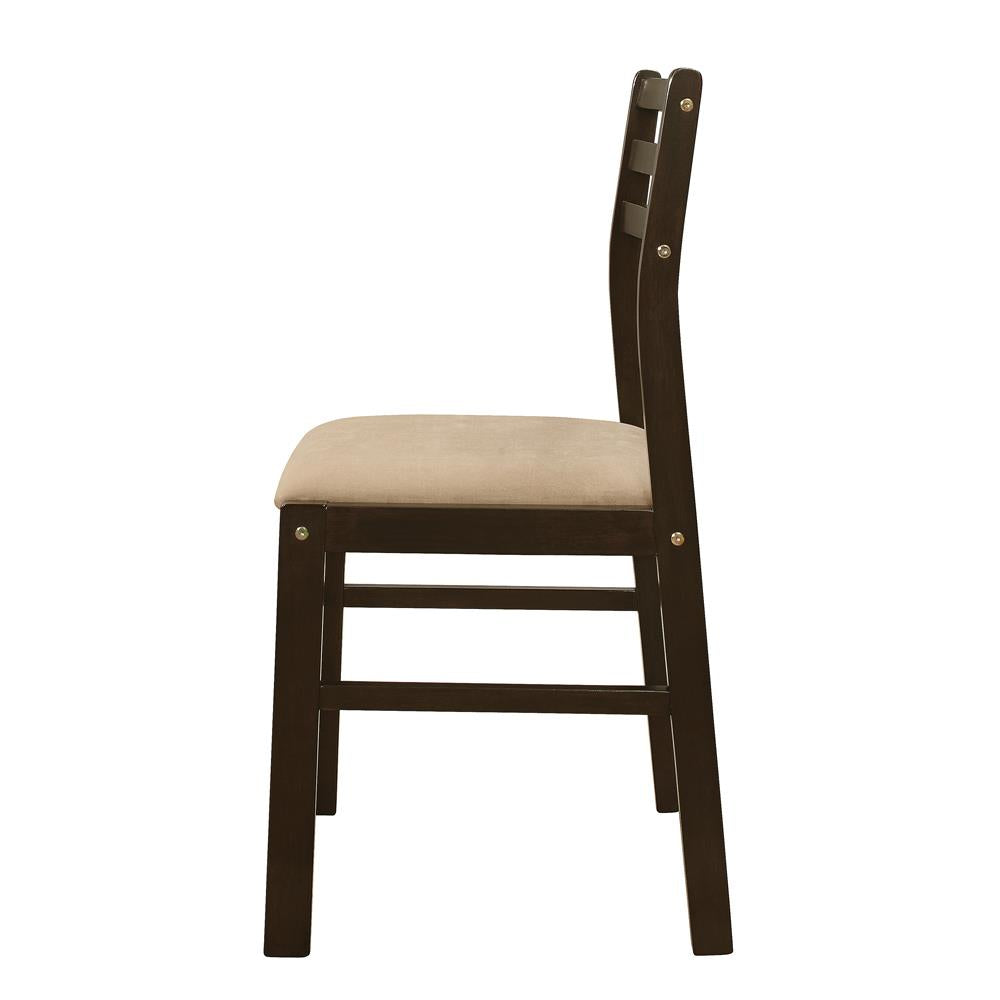 Bucknell - Bucknell 3-piece Dining Set with Drop Leaf Cappuccino and Tan