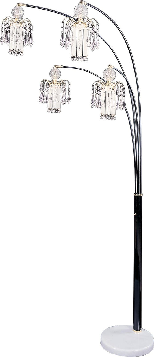Maisel - Maisel Floor Lamp with 4 Staggered Shades Black