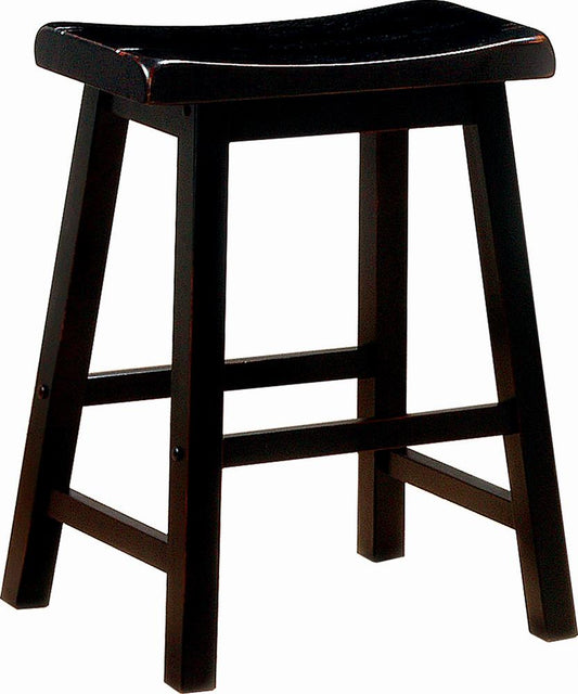 Durant - Durant Wooden Counter Height Stools Black (Set of 2)