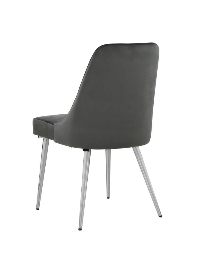 Cabianca - Cabianca Curved Back Side Chairs Grey (Set of 2)