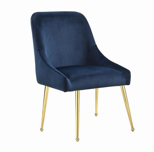 Mayette - Mayette Side Chairs Dark Ink Blue (Set of 2)