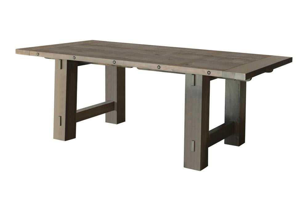 Calandra - Calandra Rectangle Dining Table with Extension Leaf Vintage Java