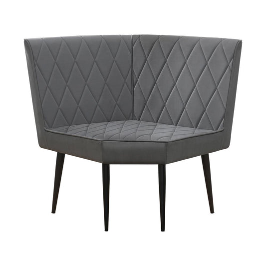 Moxee - Moxee Upholstered Tufted Corner Bench Grey