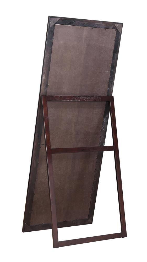 Phoenix - Phoenix Rectangular Standing Floor Mirror Black