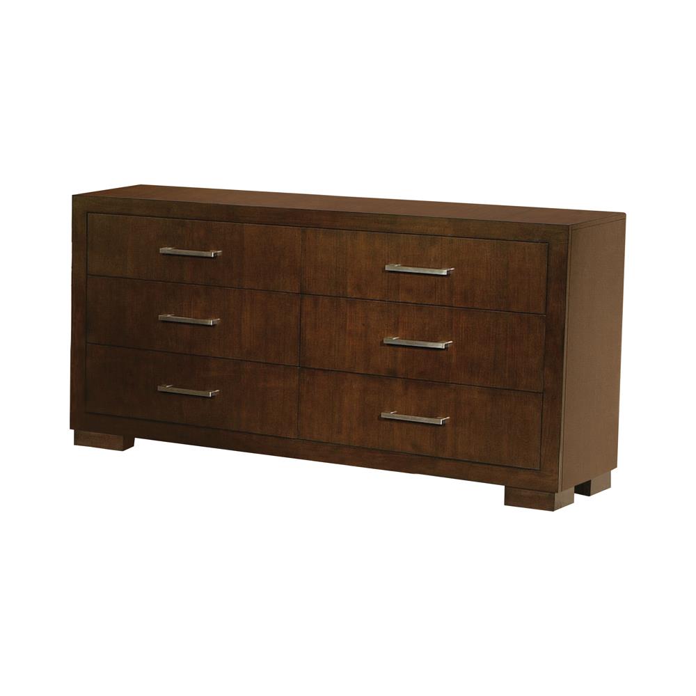 Jessica - Jessica 6-drawer Dresser Cappuccino