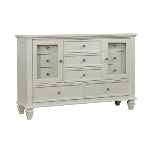 Sandy Beach - Sandy Beach 11-drawer Rectangular Dresser White