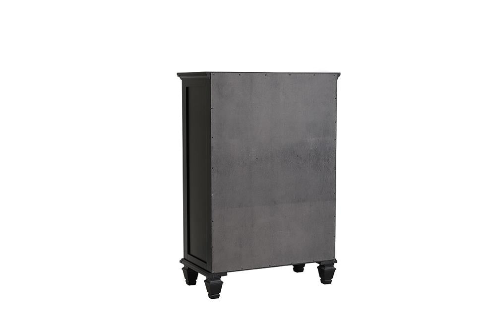 Sandy Beach - Sandy Beach 5-drawer Chest Black
