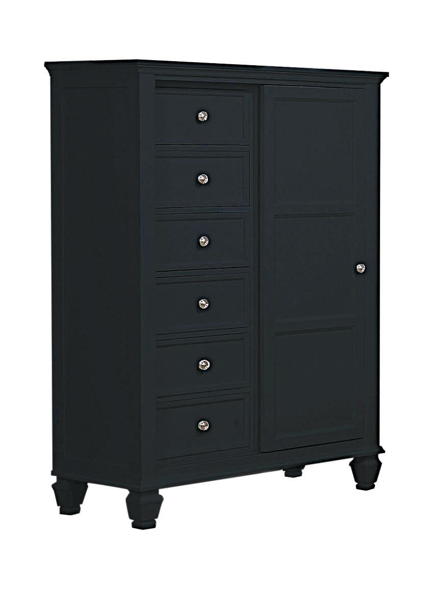 Sandy Beach - Sandy Beach Man’s Chest with Concealed Storage Black