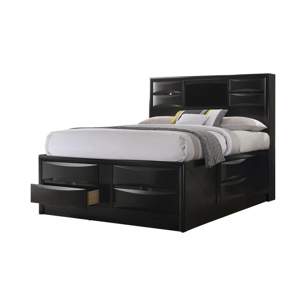 Briana - Briana California King Platform Storage Bed Black