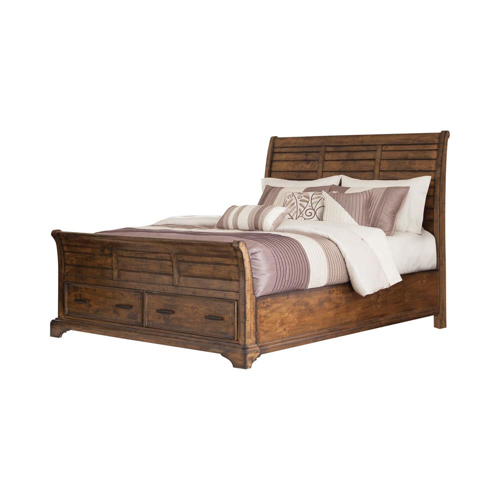 Elk Grove - Elk Grove California King Storage Bed Vintage Bourbon