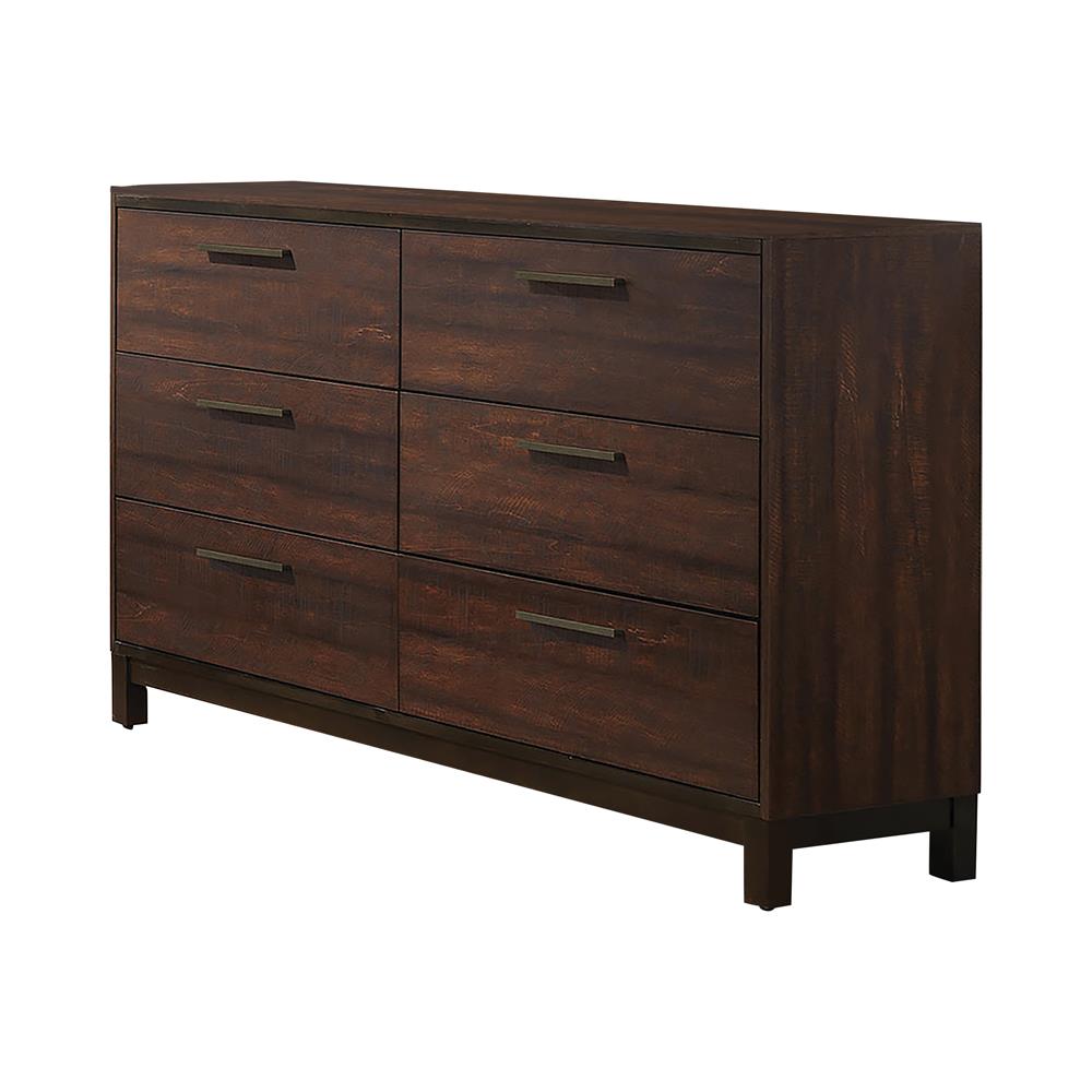 Edmonton - Edmonton 6-drawer Dresser Rustic Tobacco