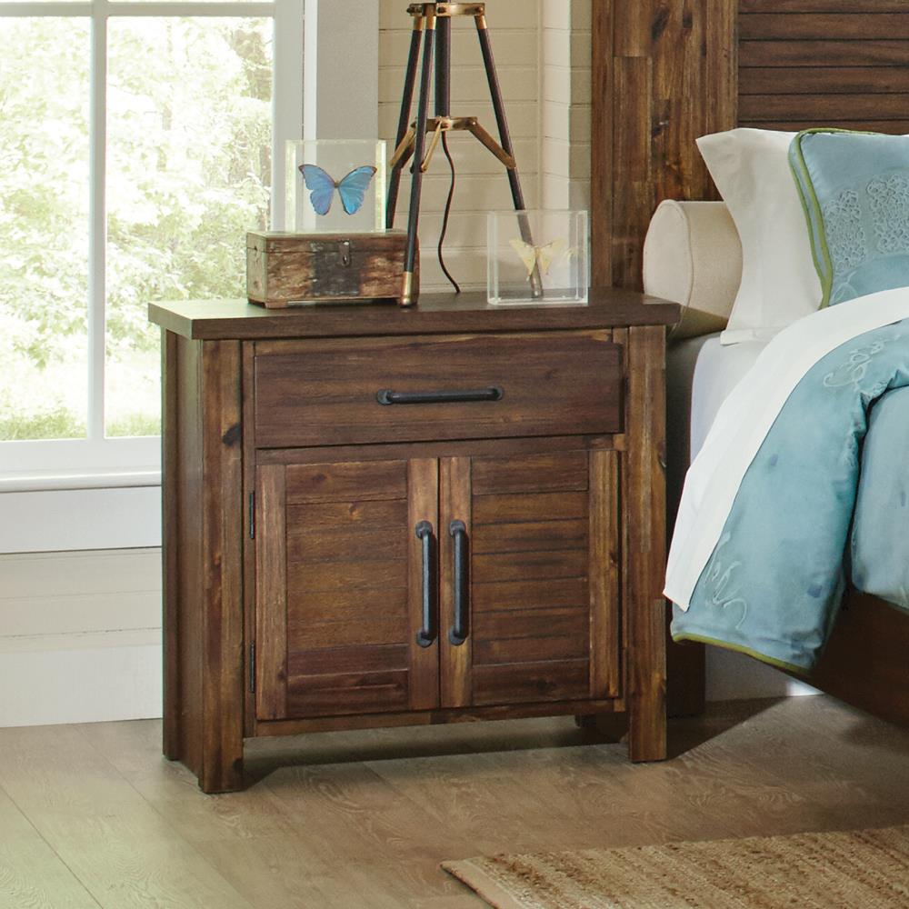 Sutter Creek - Sutter Creek 2-door Nightstand Vintage Bourbon