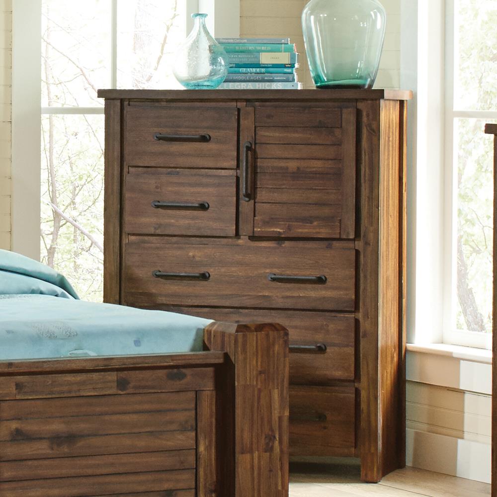 Sutter Creek - Sutter Creek 5-drawer Chest Vintage Bourbon