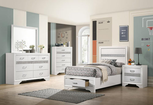 Miranda - Miranda Twin Storage Bed White