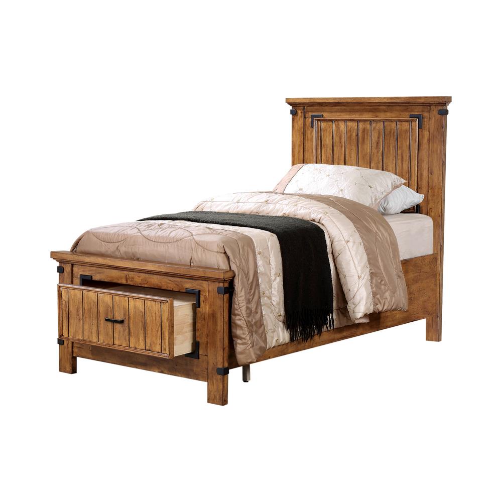 Brenner - Brenner Twin Storage Bed Rustic Honey