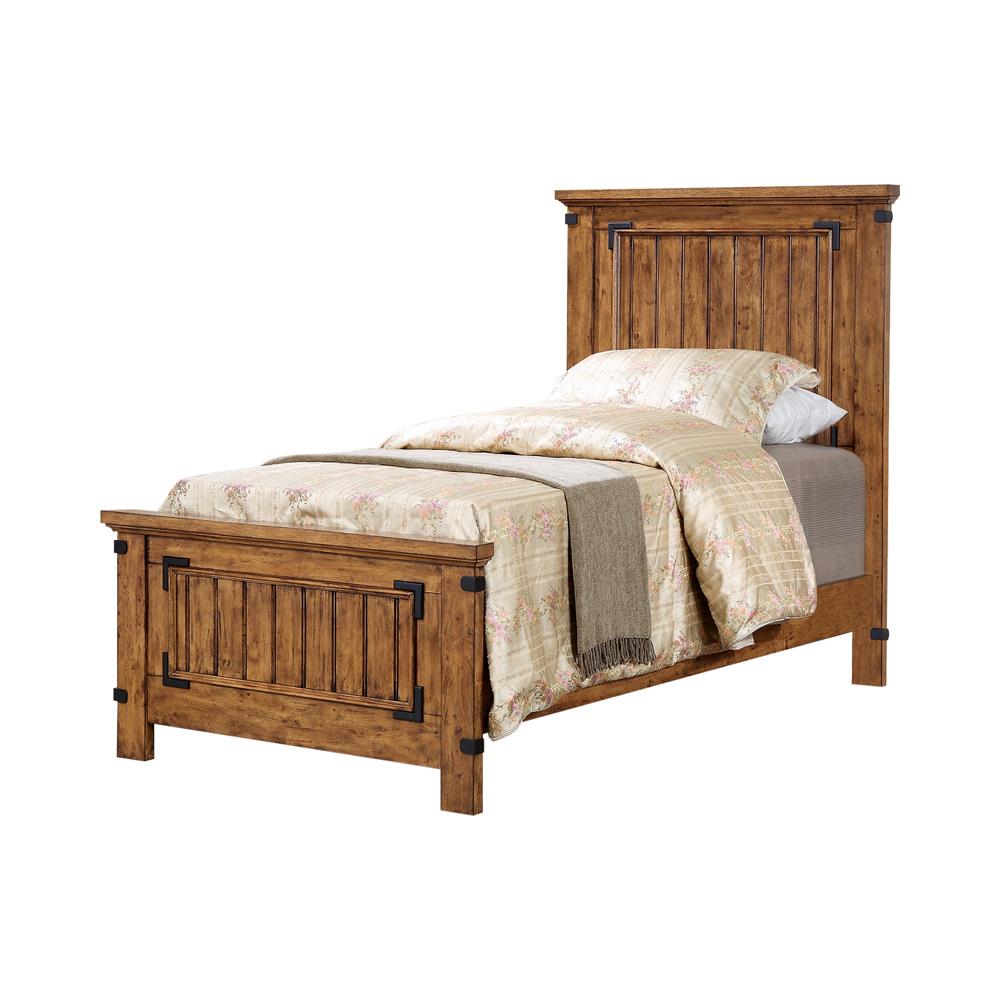 Brenner - Brenner Twin Panel Bed Rustic Honey
