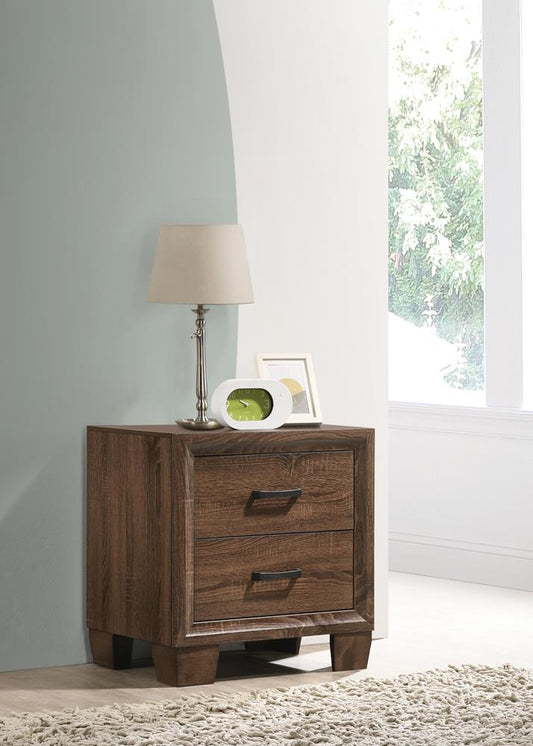 Brandon - Brandon 2-drawer Nightstand Medium Warm Brown