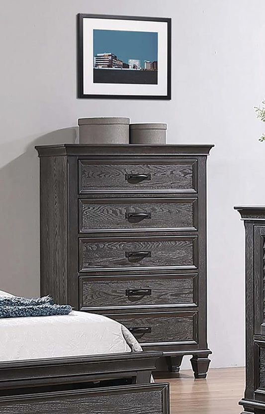 Franco - Franco 5-drawer Chest Weathered Sage