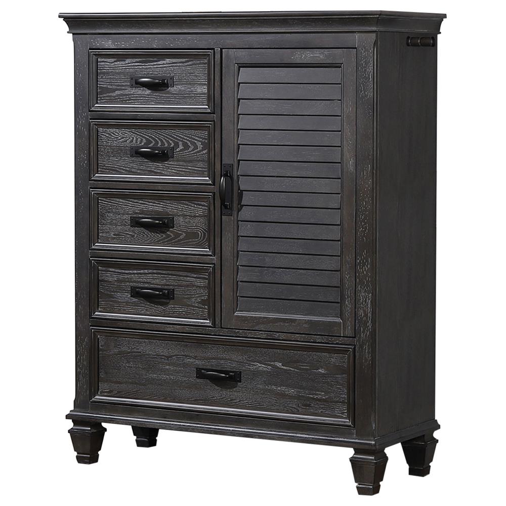 Franco - Franco 5-drawer Door Chest Weathered Sage