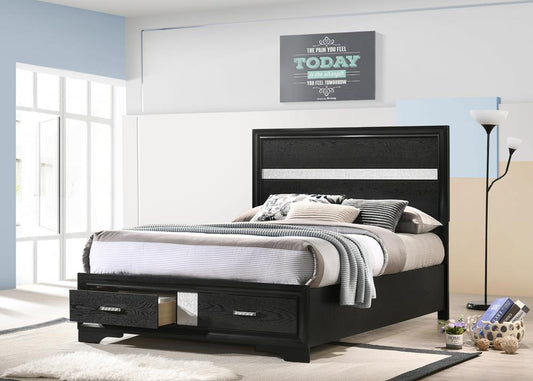 Miranda - Miranda Full Storage Bed Black