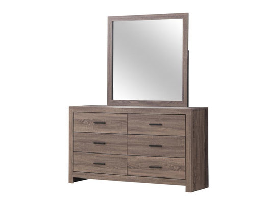 Brantford - Brantford Rectangle Dresser Mirror Barrel Oak