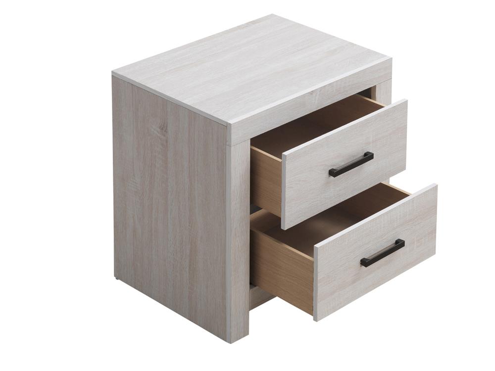 Brantford - Brantford 2-drawer Nightstand Coastal White