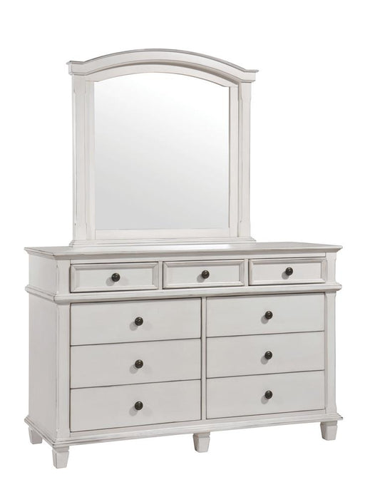 Carolina - Carolina Arched Mirror Antique White
