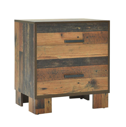 Sidney - Sidney 2-drawer Nightstand Rustic Pine