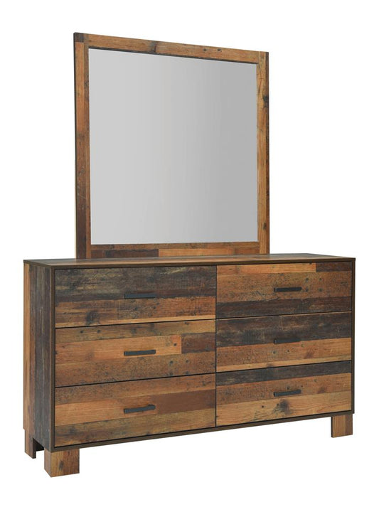 Sidney - Sidney Square Mirror Rustic Pine