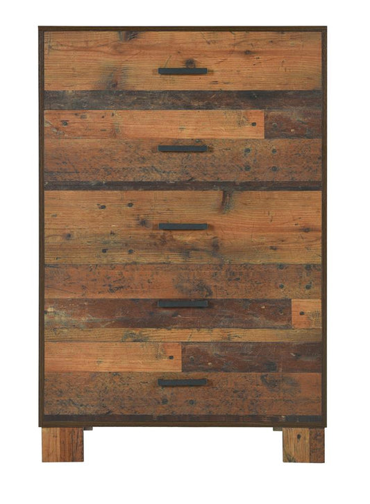 Sidney - Sidney 5-drawer Chest Rustic Pine