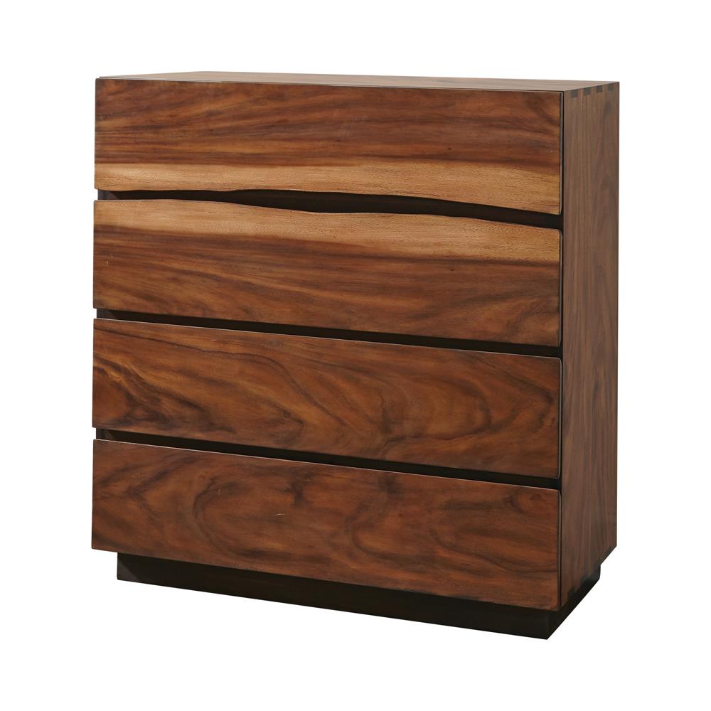 Winslow - Winslow 4-drawer Chest Smokey Walnut and Coffee Bean